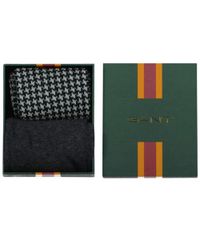 Gant Ανδρικές Κάλτσες Houndstooth Σετ 2 Τεμαχίων Σε Κουτί Δώρου 9960357