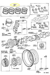 TOYOTA	ΣΕΤ ΕΛΑΤΗΡΙΑ ΠΙΣΤΟΝΙΩΝ	13011-12031	STARLET, TOYOTA 1000-thumb-5