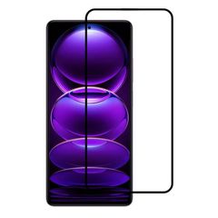 Full Glue Tempered Glass 5D for Xiaomi Redmi Note 12 Pro black frame