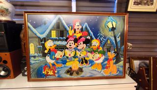 Ξύλινο κάδρο Walt Disney 96x65cm με αγαπημένους χαρακτήρες