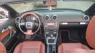 Audi A3 2008 CABRIO-  LOOK S3 1800cc- 170 ΗΡ-ΔΕΡΜΑ ΤΑΜΠΑ 18 ΖΑΝΤΟΛΑΣΤΙΧΑ-thumb-22