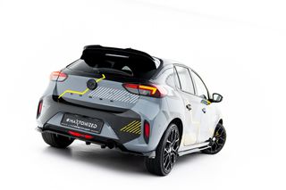 Διαχύτης / Diffuser Maxton Design Opel Corsa F Facelift (Mk6 Facelift) (2023- ) - Μαύρο Γυαλσιτερό - (OP-CO-FF-RD1G+RD2G)