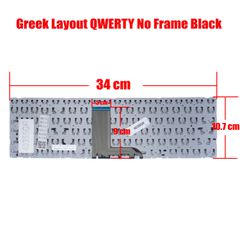 Πληκτρολόγιο Ελληνικό - Greek Laptop Keyboard για Lenovo Ideapad 500-15IBD 80N6 5CB0J34064 5CB0J34042 5CB0J34018 5CB0J34087 5CB0J34039 5CB0J34083 5CB0J34027 5CB0J34058 GR No Frame Black ( Κωδ.40355GR-thumb-1
