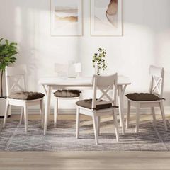 Μαξιλάρια καθισμάτων 4 pcs Ύφασμα Καφέ 40 x 40 x 6 cm 42015150