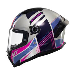 Κράνος Μηχανής Fullface MT Stinger 2 ECE 22.06 Tron C8 γκρι/ροζ gloss