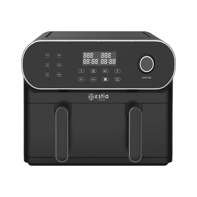 ESTIA ΦΡΙΤΕΖΑ ΑΕΡΟΣ DUO FRY 1700W 11L ΜΕ ΠΡΟΕΤΟΙΜΑΣΙΑ 2 ΔΙΑΦΟΡΕΤΙΚΩΝ ΓΕΥΜΑΤΩΝ