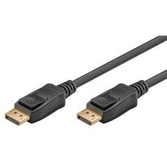 GOOBAY CABLE DISPLAYPORT MALE - DISPLAYPORT MALE 2M BLACK (61712)