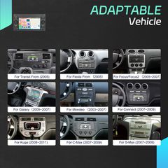 Ford Kuga (2007-2012) 7” Android Car Stereo 6+128GB – Ασύρματο CarPlay & Android Auto, GPS, WiFi, RDS, Bluetooth, OEM Συμβατότητα-thumb-12