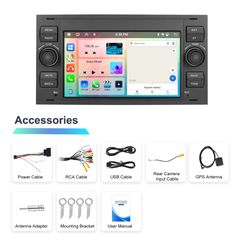 Ford Kuga (2007-2012) 7” Android Car Stereo 6+128GB – Ασύρματο CarPlay & Android Auto, GPS, WiFi, RDS, Bluetooth, OEM Συμβατότητα-thumb-24