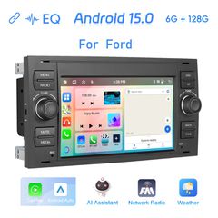 Ford Kuga (2007-2012) 7” Android Car Stereo 6+128GB – Ασύρματο CarPlay & Android Auto, GPS, WiFi, RDS, Bluetooth, OEM Συμβατότητα-thumb-2