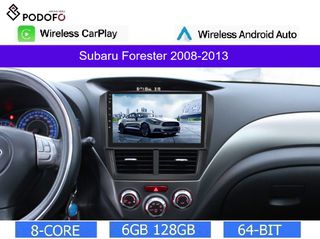 Subaru Forester (2008-2013) 9" Οθόνη Android 13 | 8-πύρηνος | 6GB/128GB | Ασύρματο CarPlay & Android Auto | GPS | WiFi | FM RDS | DSP | BT 5.0