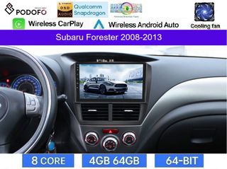 Subaru Forester (2008-2013) Android Οθόνη 9" | Snapdragon 460 | 4GB RAM + 64GB ROM | Ασύρματο CarPlay & Android Auto GPS WiFi DSP FM/RDS