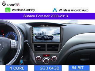 Subaru Forester (2008-2013) Android multimedia 9" |2GB+64GB| Ασύρματο CarPlay & Android Auto | GPS | EQ | WiFi