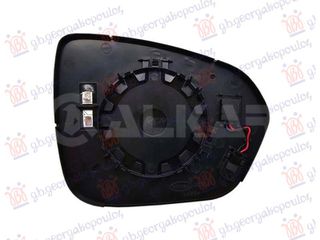 Carro Κρύσταλλο Καθρέφτη Θερμαινόμενο (Με BLIS) (2+2pin) (CONVEX GLASS) κατάλληλο για DACIA DUSTER III 2024- (PYM/PYN) / 963666688R - Αριστερό - 1 Τεμ