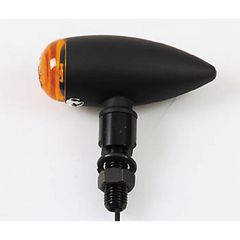 Highsider Smart Micro-Bullet Bulb Indicator Body Black / Lens Orange (Pair), Front & Rear