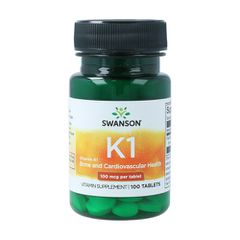 SWANSON VITAMIN K1 100MCG 100SGELS
