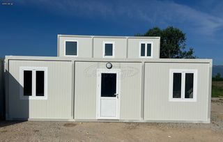 Τροχοβίλα - Προκάτ 2025 Γραφείο-container  8 x 2,40 με 2 δωμάτια