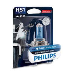 Philips HS1 CrystalVision Ultra Moto 12V 35/35W 4300K 1τμχ