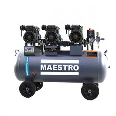 MAC-200BR Αεροσυμπιεστής Χαμηλού Θορύβου Μονοφασικός 200Lt - ΜΟΝΟΜΠΛΟΚ - MAESTRO (#200329)