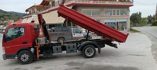 Ανατροπή + Γερανός Mitsubishi 2008 Canter fuso 7c15