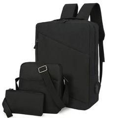Laptop backpack BP-06, 3in1, 15.6", Μαυρο - FTT15-45294