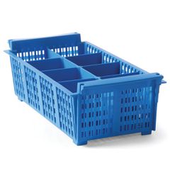 Καλάθι Για Μαχαιροπίρουνα 8 Θέσεων Μπλε 42.5x20.5cm Hendi 871102