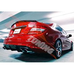Diffuser πίσω προφυλακτήρα για Mercedes W204 C-Class (2007-2013) C63 AMG Style - μαύρο γυαλιστερό