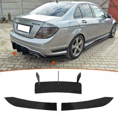 Diffuser πίσω προφυλακτήρα για Mercedes W204 C-Class (2007-2013) - μαύρο γυαλιστερό