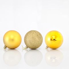 ΜΠΑΛΑ ΠΛΑΣΤΙΚΗ, ΧΡΥΣΗ, ΣΕΤ 6ΤΜΧ, 8cm