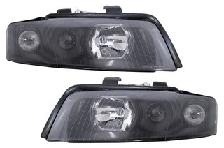 Προβολείς Κατάλληλοι Για Audi A4 B6 (2000-2004) Δεξιόστροφοι Ή Αριστερόστροφοι Μαύροι