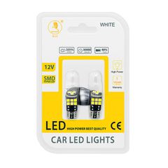 Λάμπες 15 Led 132355 -100434 Ψείρες Λευκό 12V 2 Τεμάχια