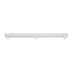 GLOBOSTAR® WALLBASE 77522 Γραμμική Μεταλλική Ροζέτα για Κρέμαση 3 Φωτιστικών - Λευκό - Μ50 x Π5 x Υ2cm