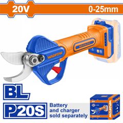 Wadfow Ψαλίδι Κλαδέματος 25mm Μπατ. Li-Ion 20v Χωρίς Μπαταρία & Φορτιστή Bl Motor (Wjfp525)