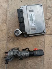 AUDI A4 - SET ΕΓΚΕΦΑΛΟΣ ΚΙΝΗΤΗΡΑ  IMMOBILIZER  - KΛΕΙΔΙΑ - 8E0 906 018 AH