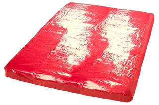 Vinyl Bed Sheet red 200x230cm-thumb-2