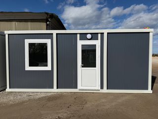Κοντέινερ 2026 Καινούργιο container 6 x2,40 με wc ετοιμοπαράδοτο γκρί-thumb-1
