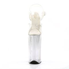 Pleaser skyscraper high heels ankle strap sandal 25.5cm clear BEY008/C