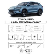 Βάσεις Πλαινών Σκαλοπατιών (Dma) Για Byd Seal U Dm-I 2023- Suv I