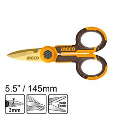 Ψαλίδι ηλεκτρολόγου 145mm HES02855 INGCO