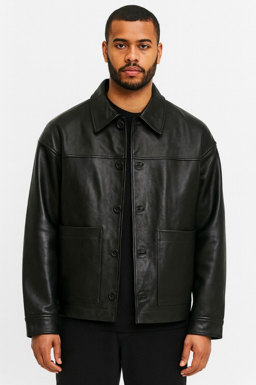 Selected Marc Ανδρικό Leather Jacket 16100985