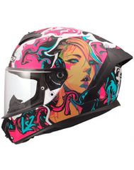 LS2 FF820 Rapid III Cyberg Matt Purple/Cyan