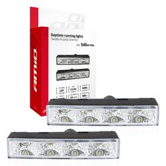 Amio – Φώτα Ημέρας DRL LED 12/24V 800Lm για Ισχυρή Ορατότητα & Ασφάλεια σε Αυτοκίνητο & Φορτηγό – Σετ 2 Τεμ. (01528/AM)