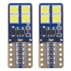 Amio – Λαμπάκια LED T10 W5W 12/24V 2W 5600K 8xSMD 2835 CANBUS Καρφωτά για Ισχυρό Λευκό Φωτισμό χωρίς Σφάλματα – Σετ 2 Τεμ. (01635/AM)