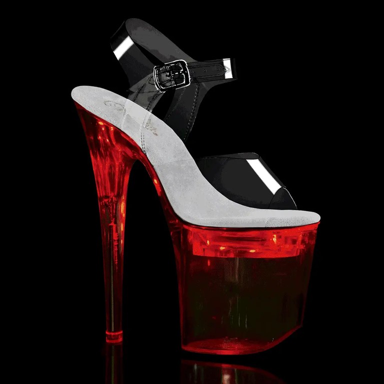 Pleaser LED Illuminated Ankle Strap Platform 25.2cm Flashdance-808