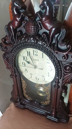 Ρολόϊ τοίχου καινούριο, με μουσική και εκκρεμές.-thumb-4