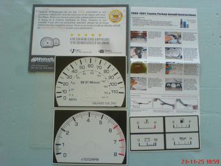 TOYOTA HILUX 4X4 LN 110 YN 110 89-98m..4RUNNER 89-95m..ΛΕΥΚΑ ΑΥΤΟΚΟΛΛΗΤΑ ΓΙΑ ΟΡΓΑΝΑ - ΚΟΝΤΕΡ [made in USA ]