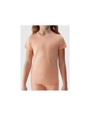 100 cotton plain girls' Tshirt 4F Junior