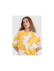 Women's oversize printed Tshirt 4F 4FRSS25TTSHF269290A