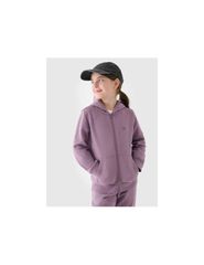 Girls' sweatshirt with a hood 4F Junior 4FJWMM00TSWSF131551S