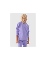 Girls' sweatshirt with hood open 4F Junior 4FJWMM00TSWSF131632S